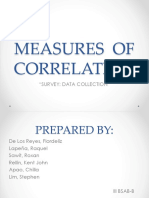 Measures of Correlation Survey Data