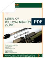 Letters Recommendation Guide