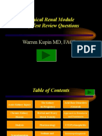 Clinical Renal Module Self Test Review Questions: Warren Kupin MD, FACP