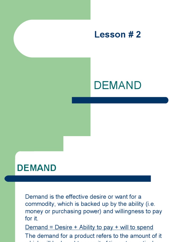 Understanding Demand in Economics | PDF | Demand | Demand Curve