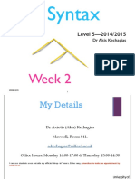 Level 5-2014/2015: Week 2