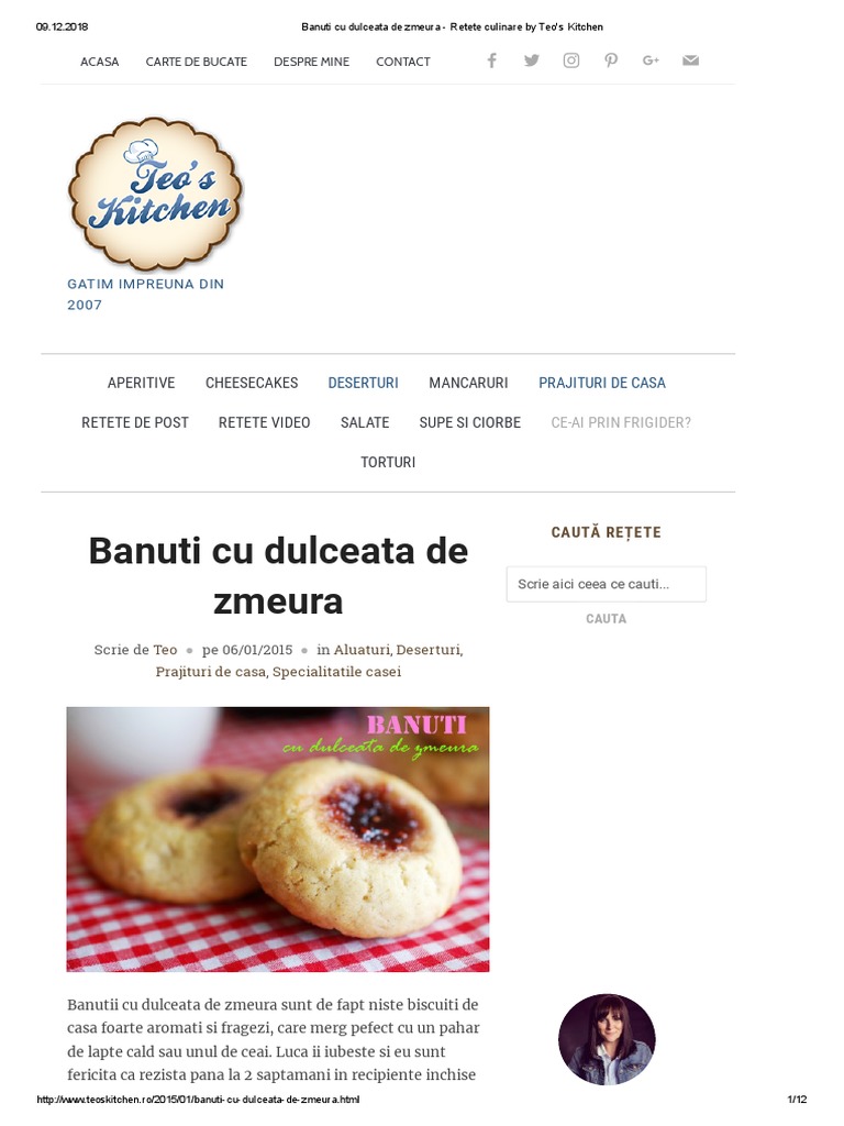 Banuti Cu Dulceata De Zmeura Retete Culinare By Teo S Kitchen