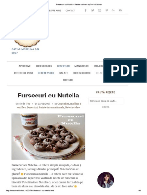 Fursecuri Cu Nutella Retete Culinare By Teo S Kitchen