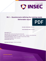 D6.1 - Questionnaire Defining the Training Needs