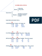 Algebra Relacional