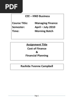 Download Cost of Finance and Planning by Rashida Yvonne Campbell SN39544941 doc pdf
