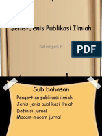 Jenis-Jenis Publikasi Ilmiah