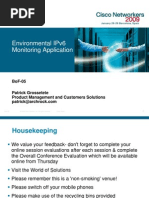 Environmental Ipv6 Monitoring Application: Bof-05 Patrick Grossetete Product Management and Customers Solutions