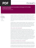 A Guide to Liquidated and Ascertained Damages for the Qatar Constructi