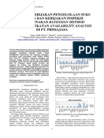 Jurnal Optimasi Kebijakan Pengelolaan Suku Cadang Dan Kebijakan Inspeksi Menggunakan Bayessian Method Serta Pendekatan Availability Analysis PDF