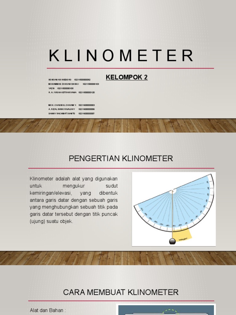 Cara Membuat dan Menggunakan Klinometer | PDF