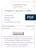 Chapter 2: Security in DB2: DBA Certification Course