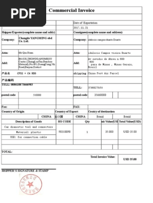 Commercial Invoice