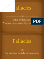 Discussion On The Fallacies