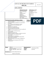 Manual de Pruebas en Fabrica - CESSA TRAFO ABB PDF