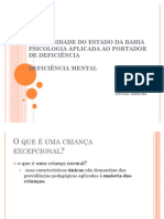 Psicologia Aplicada Ao Portador de Deficiencia