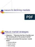 Mature and Declining Markets