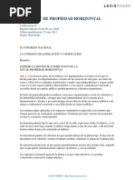 Ley de Propiedad Horizontal 2025 | PDF | Condominio | Propiedad