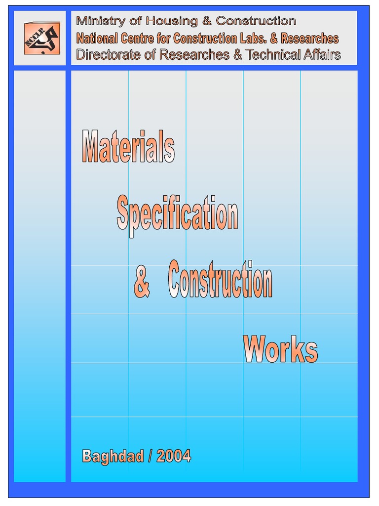 Iraqi Standard (Materials Specification & Construction Works | PDF ...
