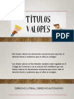 Derechos y características de los títulos valores en El Salvador