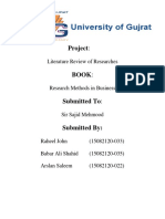 Project:: Literature Review of Researches