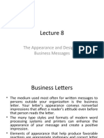 The Appearance and Design of Business Messages