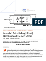 Makalah Paku Keling - Rivet - Sambungan - Elemen Mesin - Nd4s4ch Zee Blog PDF
