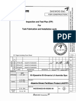 Itp For Tank Fabrication Installation Work1 Rev02 PDF