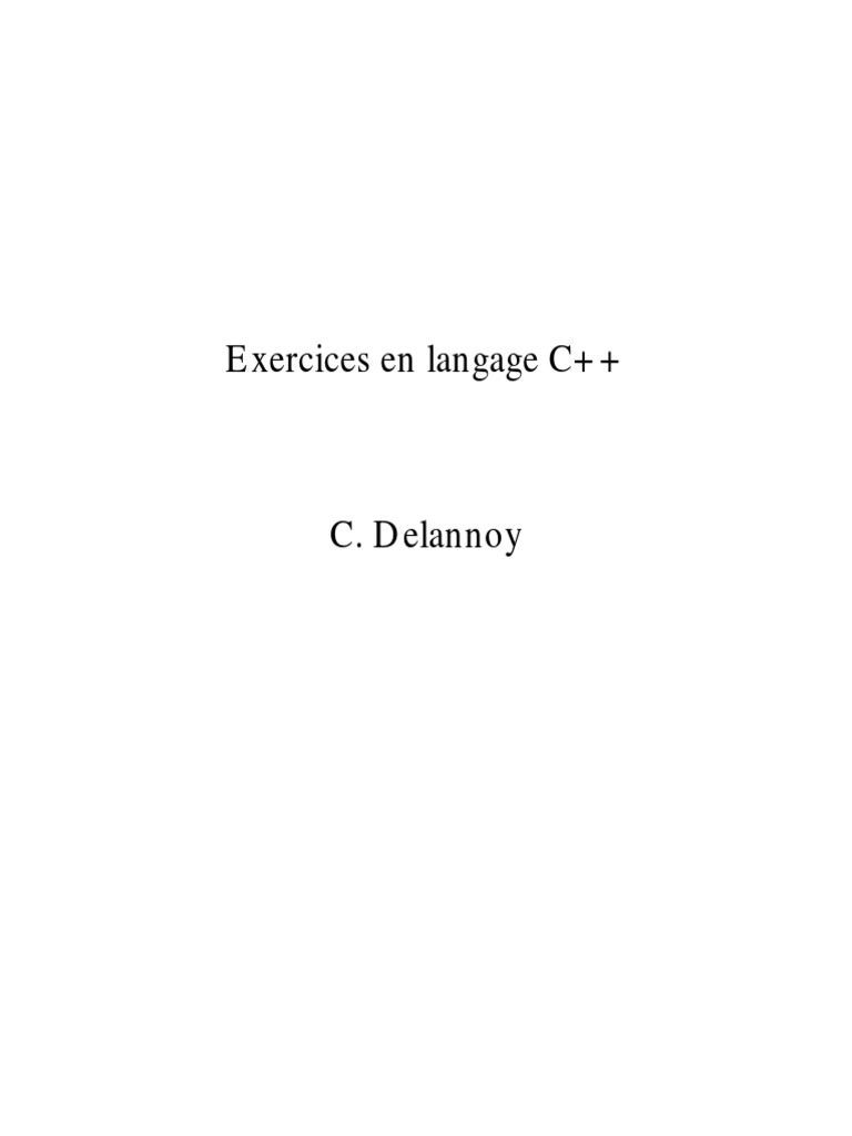 Exercices pratiques en C++ pour débutants | PDF