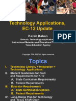 Technology Applications, EC-12 Update: Karen Kahan