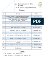 Programa de Estudio de La Materia Teologia Ministerial 1 PDF