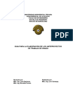 Guia Para La Elaboración de Anteproyectos