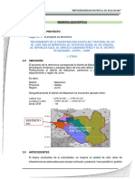 Memoria Descriptiva - Pavimento