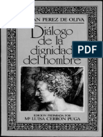 Fernán Pérez de Oliva - Diálogo de La Dignidad Del Hombre PDF