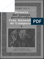 José Francisco de Isla - Historia Del Famoso Predicador Fray Gerundio de Campazas I PDF