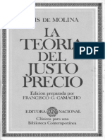 Luis de Molina - La Teoría Del Justo Precio PDF