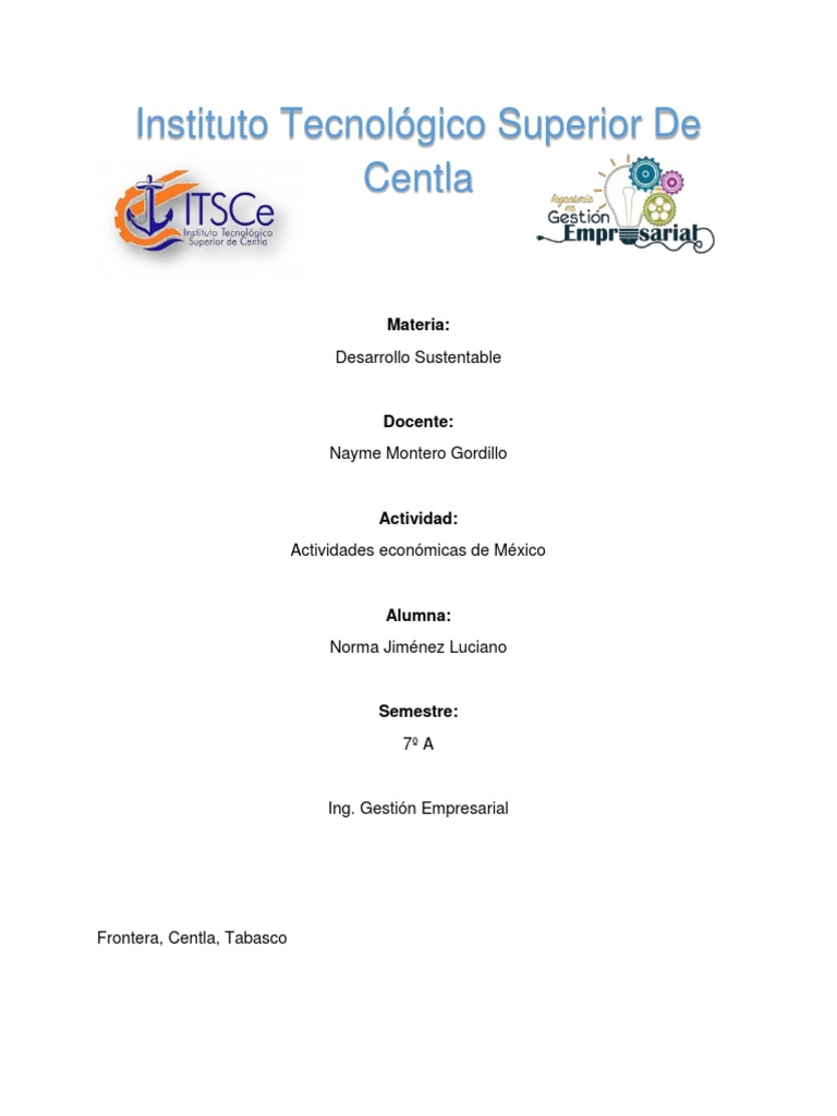 Actividades Económicas en México | PDF | México | Sector terciario de ...