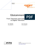 Edutainment From Television and Computers To Digital Television