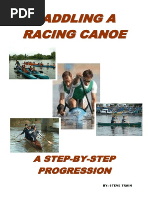 Paddling a racing canoe