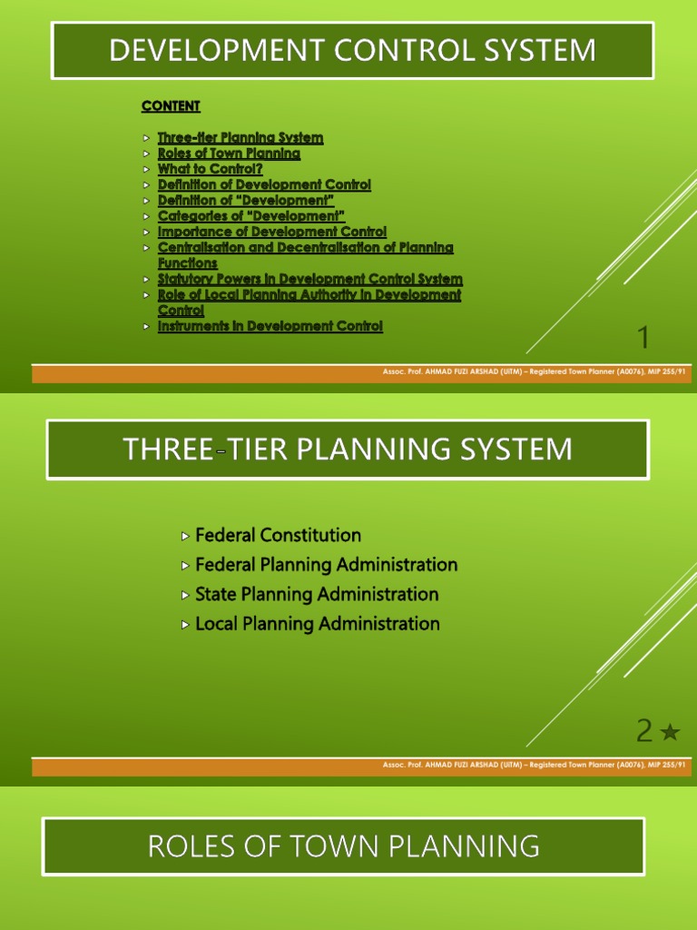 Act 172 Development Control System | PDF | Urbanization | Urban Planning
