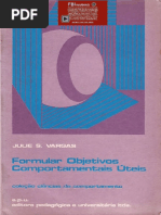 Como Formular Objetivos Comportamentais Úteis - Julie S Vargas (INDEX)
