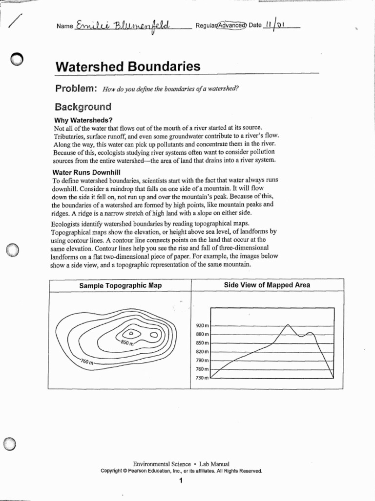 Watershed Lab PDF
