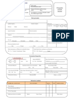 Formulario de selección para empleo en salud