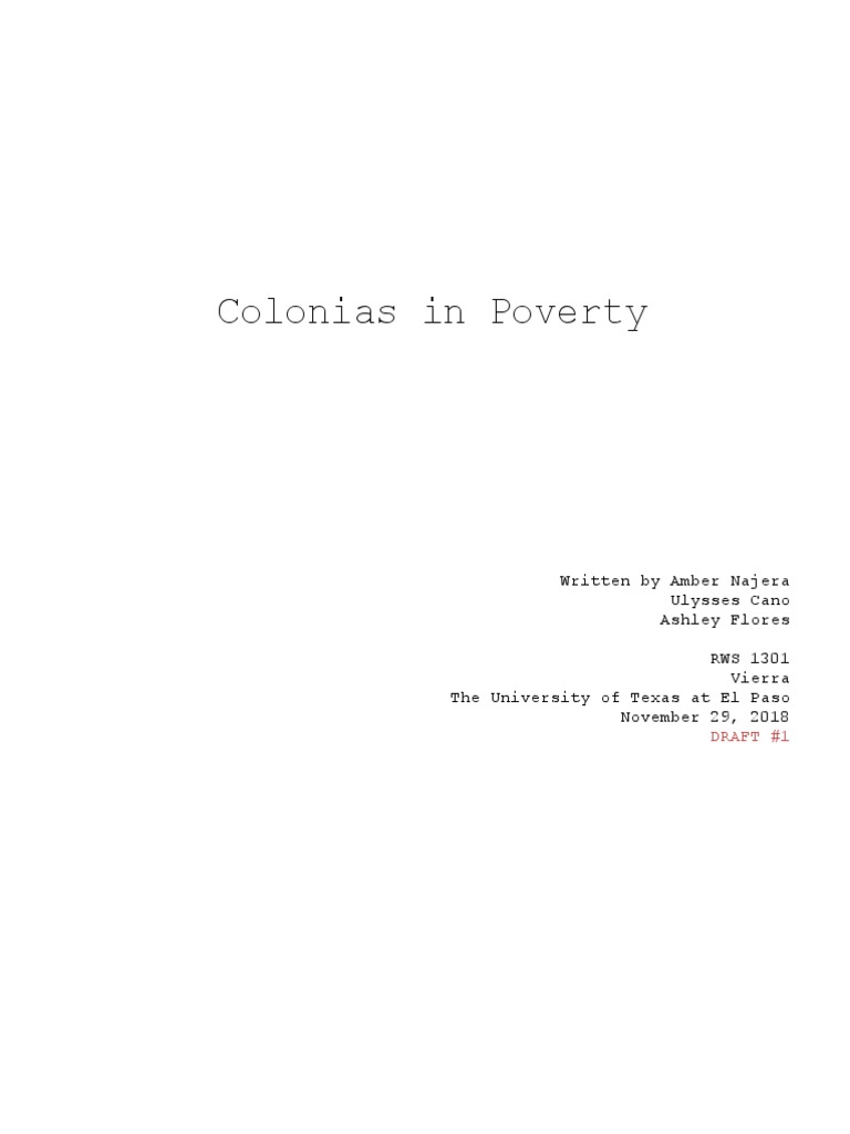 Colonials in Poverty Script | PDF | Camera | Narration