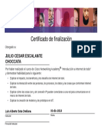 JULIO CESARESCALANTE CHOCCATA-Introduction To The - Certificate