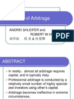 The Limits of Arbitrage: Andrei Shleifer And Robert W.Vishny 商学院 周 美 & 杜慧卿