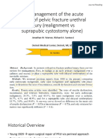 The Management of The Acute Setting of Pelvic Fracture Urethral Injury (Realignment Vs Suprapubic Cystostomy Alone)