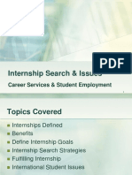 Internship Search & Tips