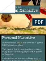 Elements of The: Personal Narrative