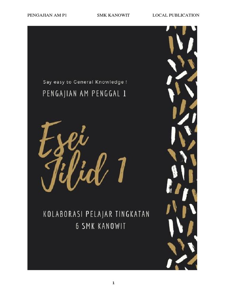 Penggal 1 Pengajian Am Esei Jilid 1 2019 Pdf